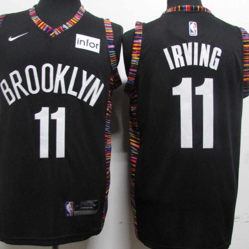 Brooklyn Nets Jersey, Irving, all stitched